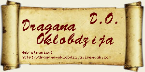 Dragana Oklobdžija vizit kartica